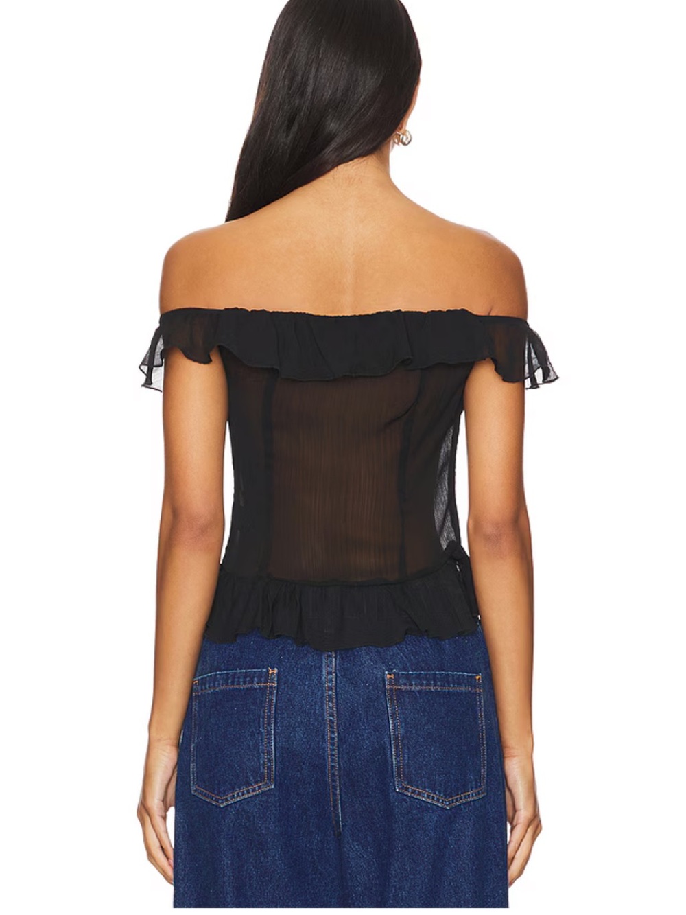 Timeless Ruffle Top in Onyx
LIONESS - Picture 4 of 6